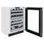 ZLINE Autograph 24 in. Touchstone Dual Zone Wine Cooler with Black Steel Door & Bronze Helix Handle-1563528389