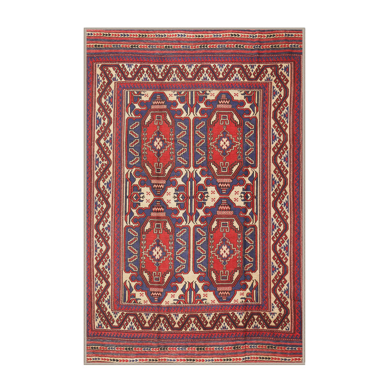Tapis rouge à motif sud-ouest, Rectangle 5 pi x 7 pi