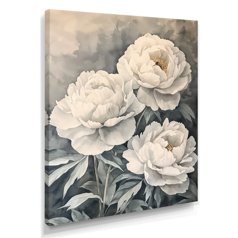 Ballindam - Floral Wall Decor, Toile tendue, Ne s’applique pas, H 20 po x l 12 po
