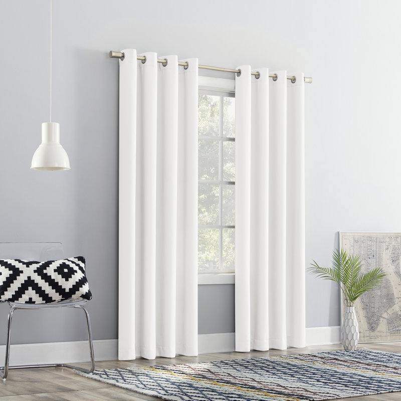 Panneau de rideau semi-transparent Jaqueta, L 54 po x L 63 po