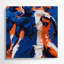 Abstrait art figuratif sur toile bleu 76-1074268015