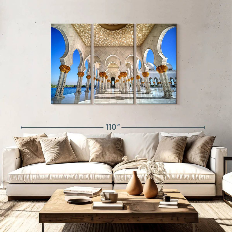 Nicci Elegant Sheikh Zayed Mosque, 48" H x 74" W