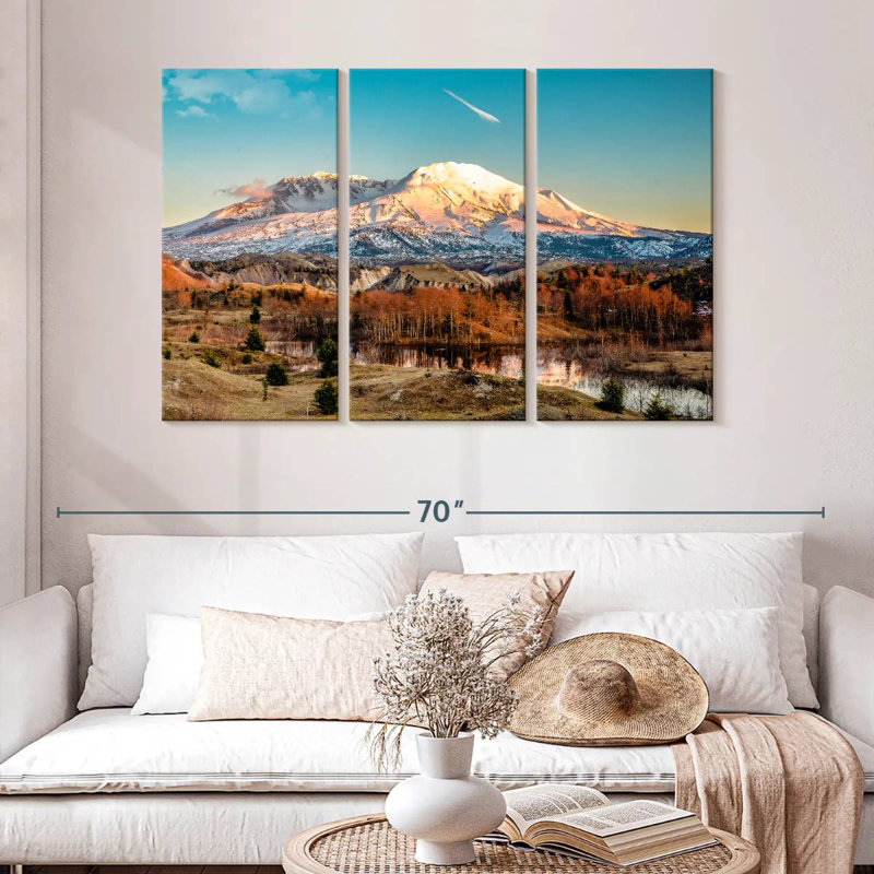 Alvord Mount St Helens Golden Glow, 32" H x 50" W