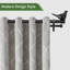 Nazeef MERIVILLE 3/4" Diameter Farmhouse Double Window Treatment Curtain Rod, Bird Finials-1202338746-1202338745