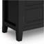 Armoire de rangement basse en bois noire Burlington