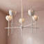 Lustre 5 lumières Meridian en blanc bisque-1664817295