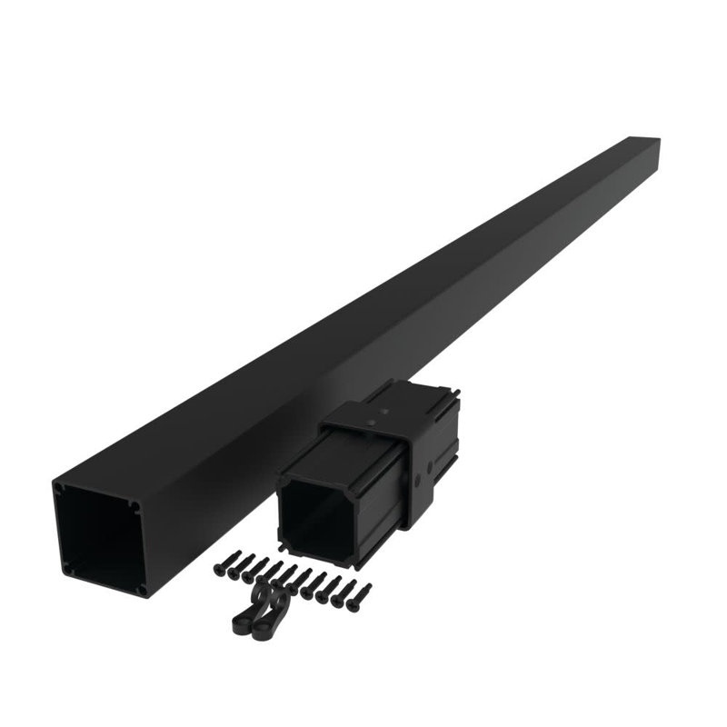 Ensemble d'extension de poteau Versarail, Noir mat