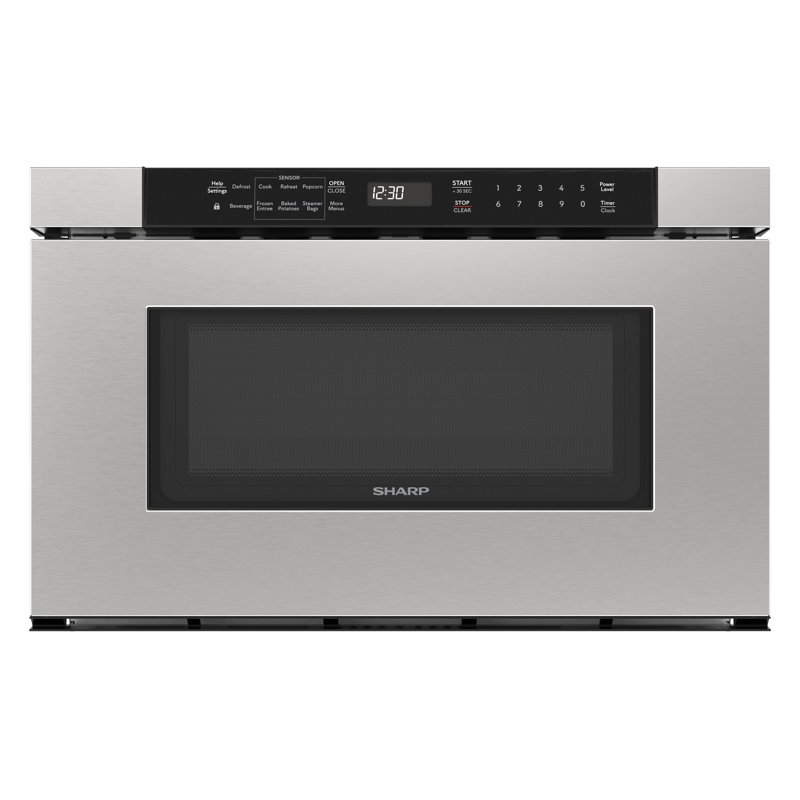 Sharp Microwave Drawer, Stainless Steel/Black