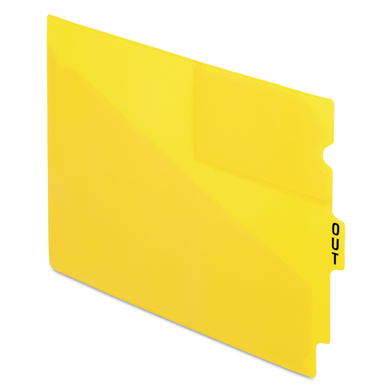 Pendaflex End Tab Poly Out Guides Center "OUT" Tab Letter Red 50/Box