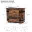 35.4'' W Particle Board / Chipboard Nightstand