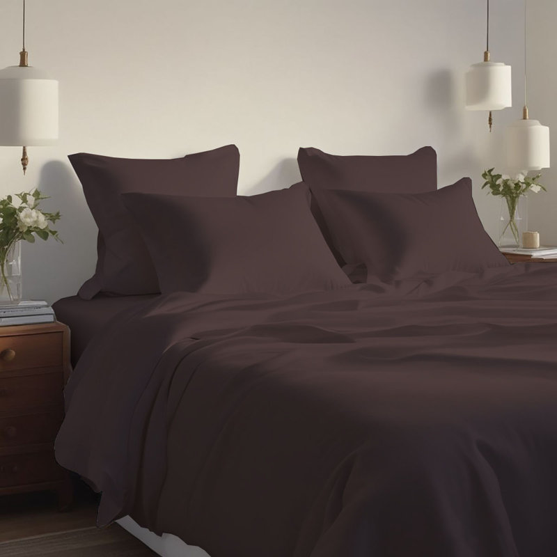 Ensemble de draps rafraîchissant et respirant Hotel Luxurious, Ensemble de draps pour très grand lit + 4 taies d