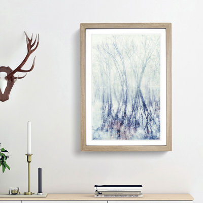 Reflection of Trees in a Forest 1 Piece Single Picture Frame Wall Art on MDF