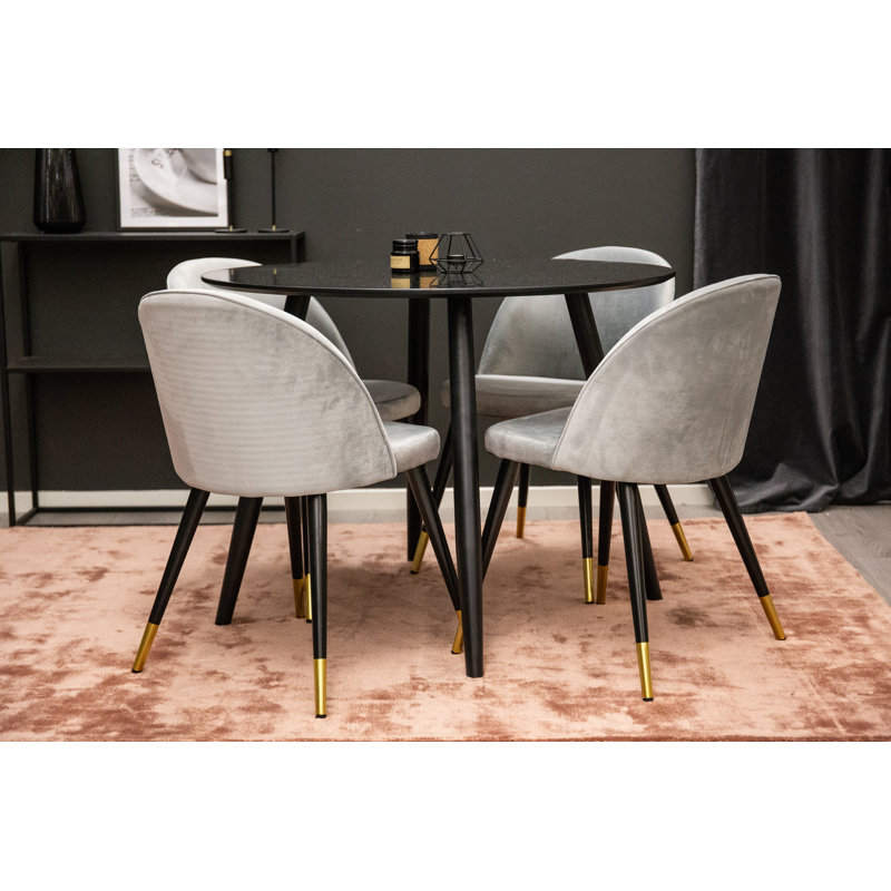 Micheal 4 - Person Dining Set, Light Grey