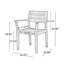 Ensemble de 2 chaises de salle à manger STAMFORD, fauteuil de patio en bois d'acacia, pour cour, bord de piscine, jardin, teck-1624775932