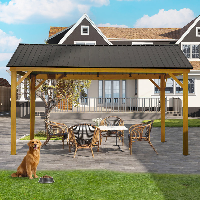 12 Ft. W x 14 Ft. D Aluminum Patio Gazebo