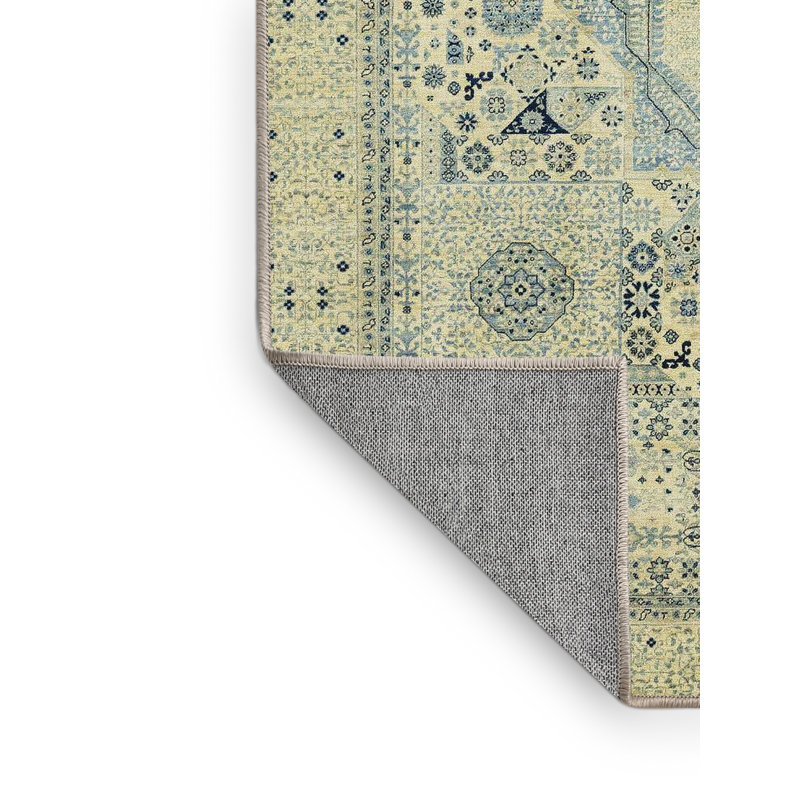 Tapis abstrait 100% lavable à la machine 2351 ABS2351, Rectangle 7 pi x 10 pi
