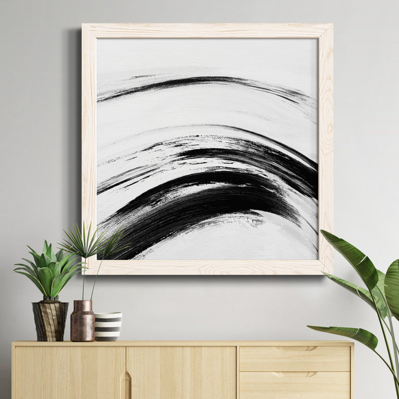 Playful Nature 7 - Peinture sur toile encadrée, H 27,5 po x l 27,5 po x P 1,5 po, Cadre blanc