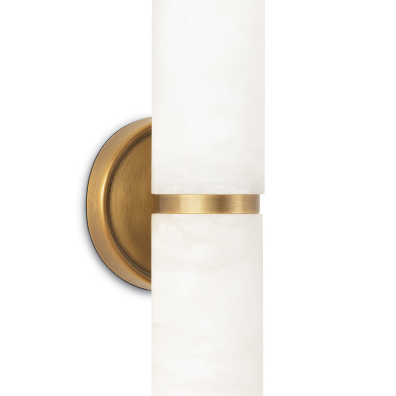Salon 3 - Light Armed Sconce, Natural Brass