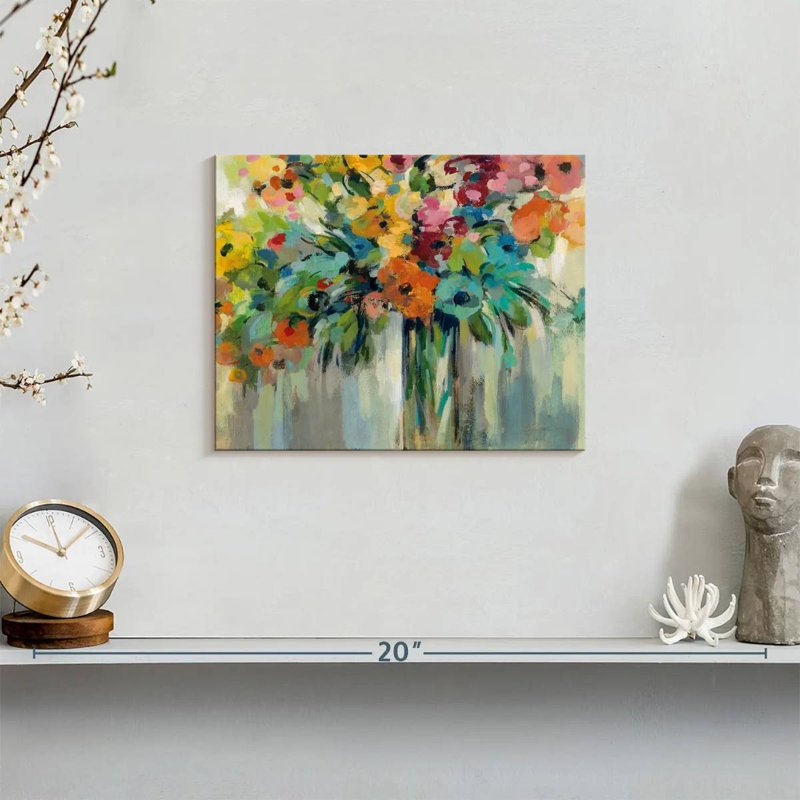 " Cloud Of Flowers ", 8" H x 10" W x 1" D