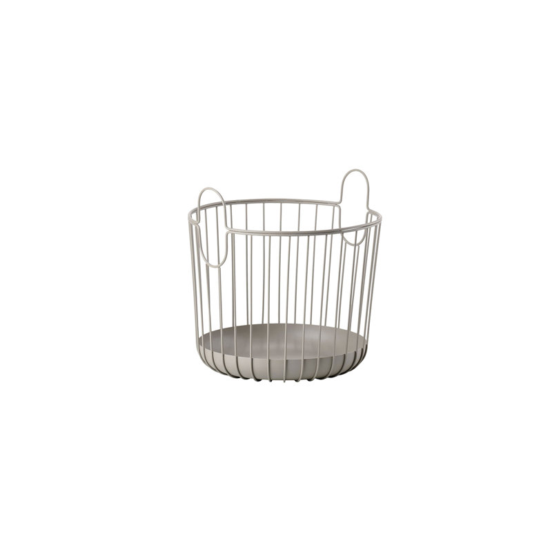 Zone Denmark Decorative Bin, Taupe, 30cm H x 30cm W x 30.5cm D