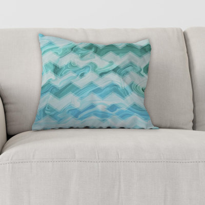  Housse et insert de coussin carré extérieur Zigzag