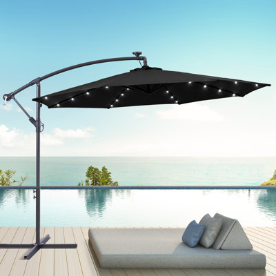 Dannii-Leigh 120'' Lighted Cantilever Umbrella