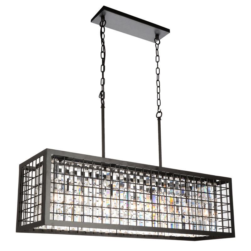Hargett 4 - Light Walnut Kitchen Island Pendant