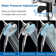 2-in-1 High-Pressure Shower System: 7.2" Rainfall Head & Handheld with Hose, 2.5 GPM