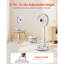Ventilateur oscillant 10 pouces pliable et rechargeable 3 en 1 9 vitesses