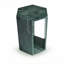 Table d'appoint en marbre, table de bout hexagonale de 16 cm de long avec finition polie, socle en pierre vert diamant et table de chevet moderne pour le salon-1505807374