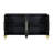 Unique Four-Door Cabinet With Two-Tone Triangular Pattern Doors, Entryway Cabinet-108813487