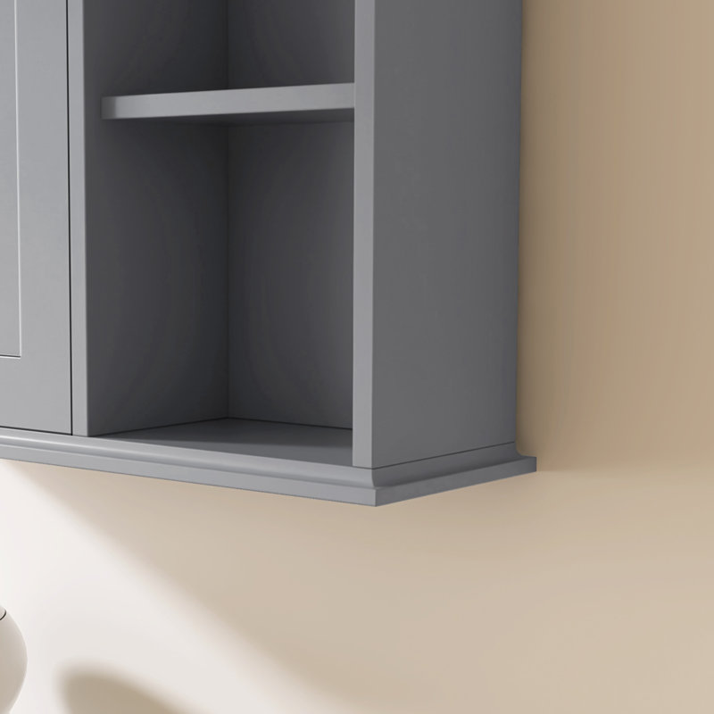 Armoire à pharmacie murale 24 po Red Barrel Studio®, Gris