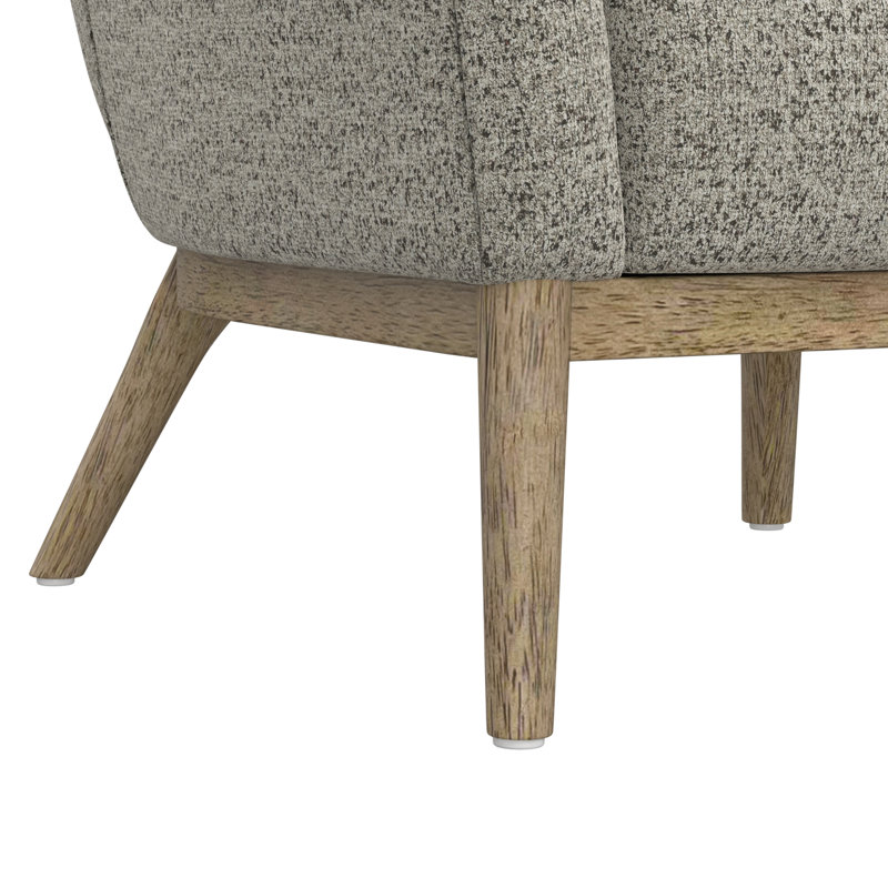 Beige Wingback Accent Chair