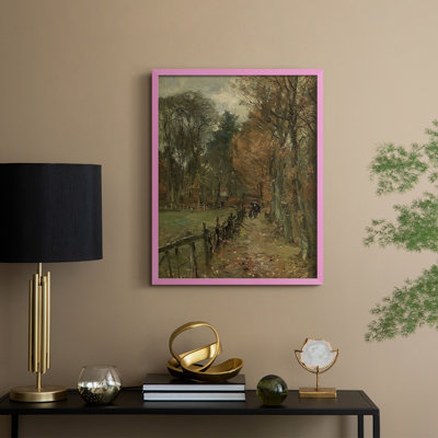 «Vintage Landscape CXI», reproduction encadrée - bois massif