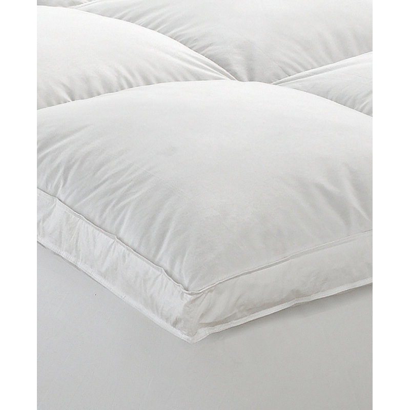 Queen White Gel Down Alternative Mattress Topper