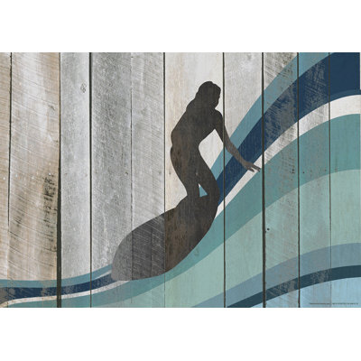 « surfer on wave iii », impression encadrée