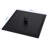 10" Black Square Rainfall Shower Head, Wall/Ceiling Mounted