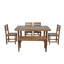 Ensemble de table et chaises d'extérieur en bois d'acacia de haute qualité, convenant au patio, au balcon et à la cour-77318286