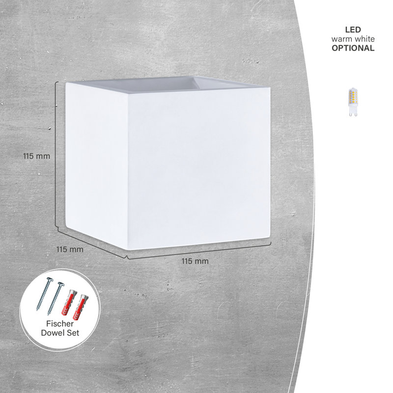 Toothman Flush Mounted Wall Light