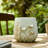 Stoneware Ceramic Planter with Textured Botanical Design.-1034251705