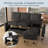 L-Shaped Modular Sectional Sofa With Storage-1501422154