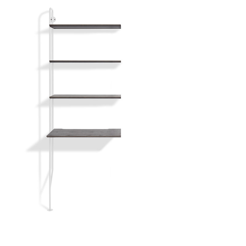 Hitch Ladder Desk, White, Walnut