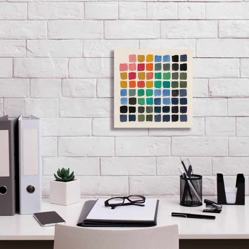  «Retro Color Graph» par Wild Apple Portfolio, art mural 12 po x 12 po, H 12 po x l 12 po