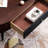 Solid Red Oak Coffee Table with Drawers