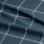Shay Window Pane Dark Denim Cotton Duvet Cover Set  8 Piece-534178489