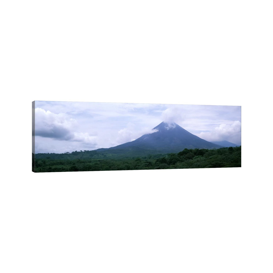 Clouds Over A Mountain Peak, Arenal Volcano, Alajuela Province, Costa Rica - Wrapped Canvas Panoramic Print
