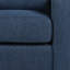 Fauteuil club rembourré - bleu