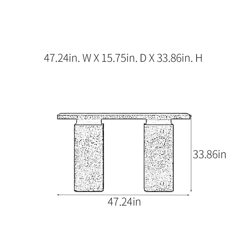 Retro Minimalist Console Table