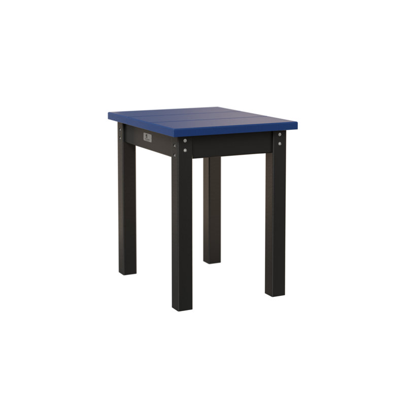 Berlin Gardens Economy End Table, Black, Pacific Blue