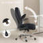Chaise de bureau, chaise de bureau d'ordinateur avec accoudoirs rabattables, noir